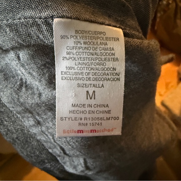 Little Missmatched Girls Jacket‎ Size M - Picture 5 of 5